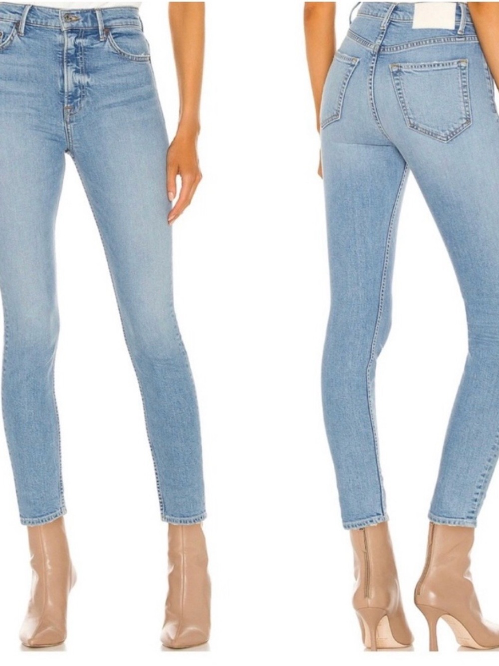 GRLFRND Kendall High Rise 26x27 Stretch Skinny Jean Malibu Blue Pants